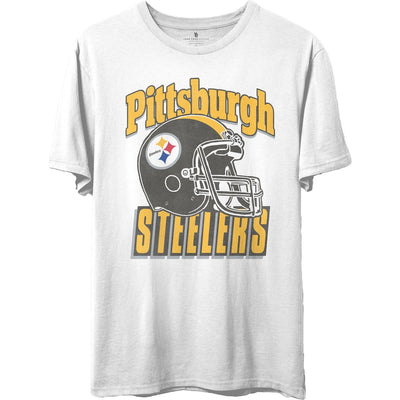 Junk Food - Unisex Steelers Throwback Helmet T-Shirt