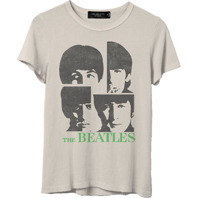 Junk Food - Womens The Beatles Four Portraits T-Shirt