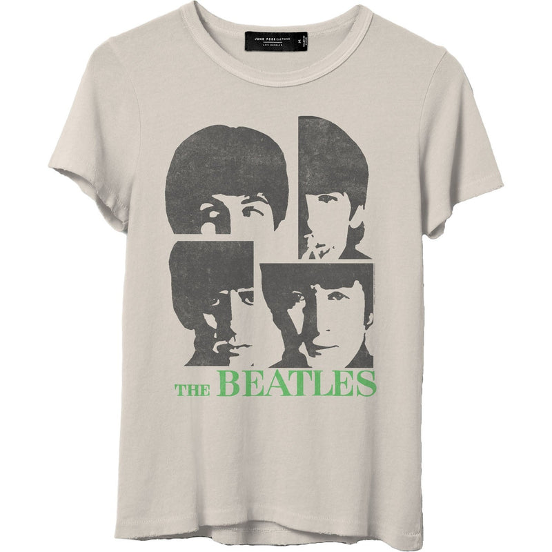 Junk Food - Womens The Beatles Four Portraits T-Shirt