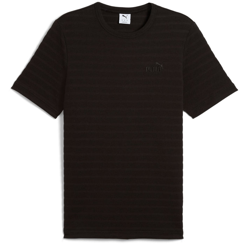 Puma - Mens Ess Elevated Structured T-Shirt — Black