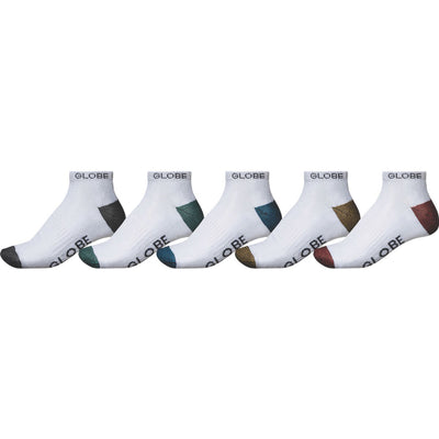 Globe - Mens Ingles Ankle 5 Pack Sock