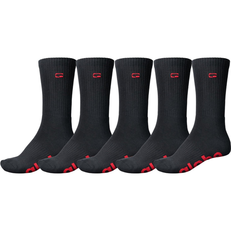 Globe - Mens Og Logo Hi Crew 5 Pack Sock