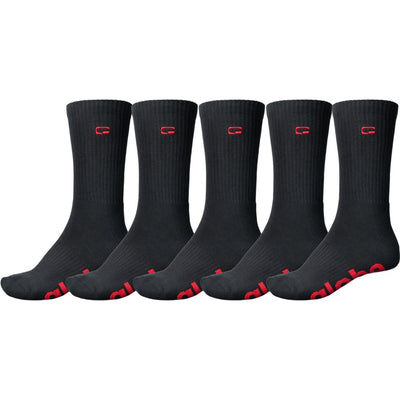 Globe - Mens Og Logo Hi Crew 5 Pack Sock