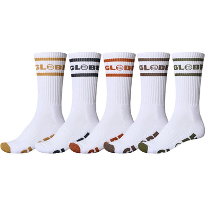 Globe - Mens Tilt Hi Crew 5 Pack Sock