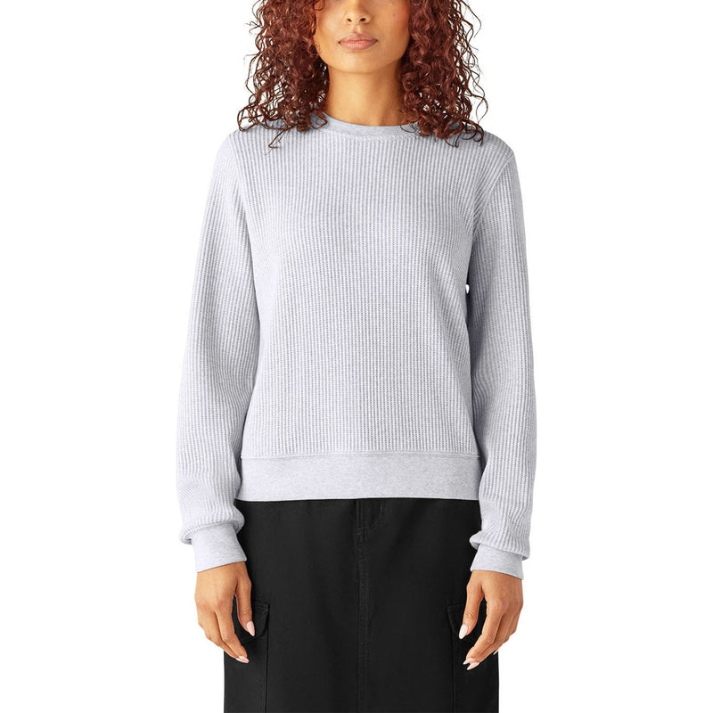 Dickies - Womens Large Gauge Thermal Crew Neck Sweatshirt