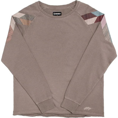 Hooey - Womens Homey Pullover With Multi Color Etched Til Shape Patches On Sleeves