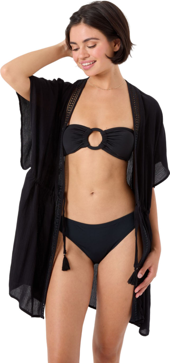 Roxy - Womens Sun Kissed Kimono Cover-Up — Anthracite