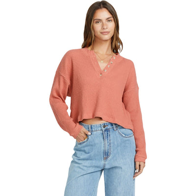Billabong - Womens Good Catch Long Sleeve Knit Top