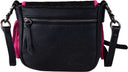 Montana West - Womens Genuine Leather Tooled Collection Fringe Crossbody Bag