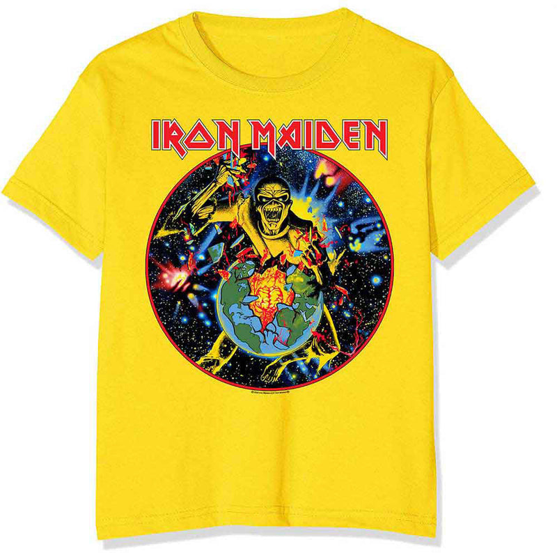 Iron Maiden - Unisex World Piece Tour Circle T-Shirt