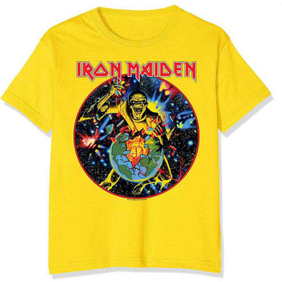 Iron Maiden - Unisex World Piece Tour Circle T-Shirt