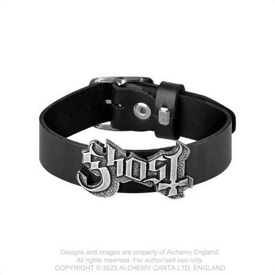 Ghost - Unisex Logo Leather Wrist Strap