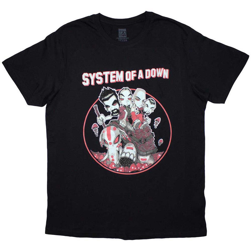 System Of A Down - Unisex Mushroom People T-Shirt