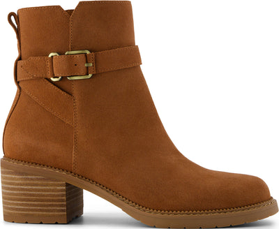 Toms - Womens Hailey Buckle Boots — Wr Amb Brn Sue