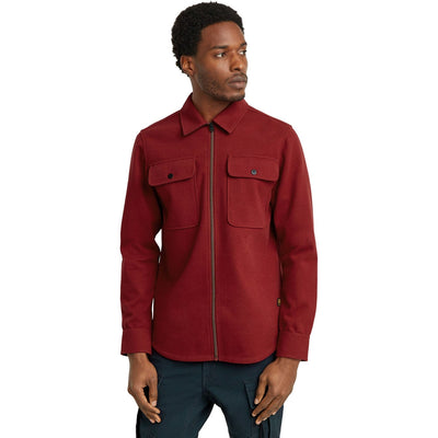 G-Star Raw - Mens Gpo Zip Overshirt — Dry Red