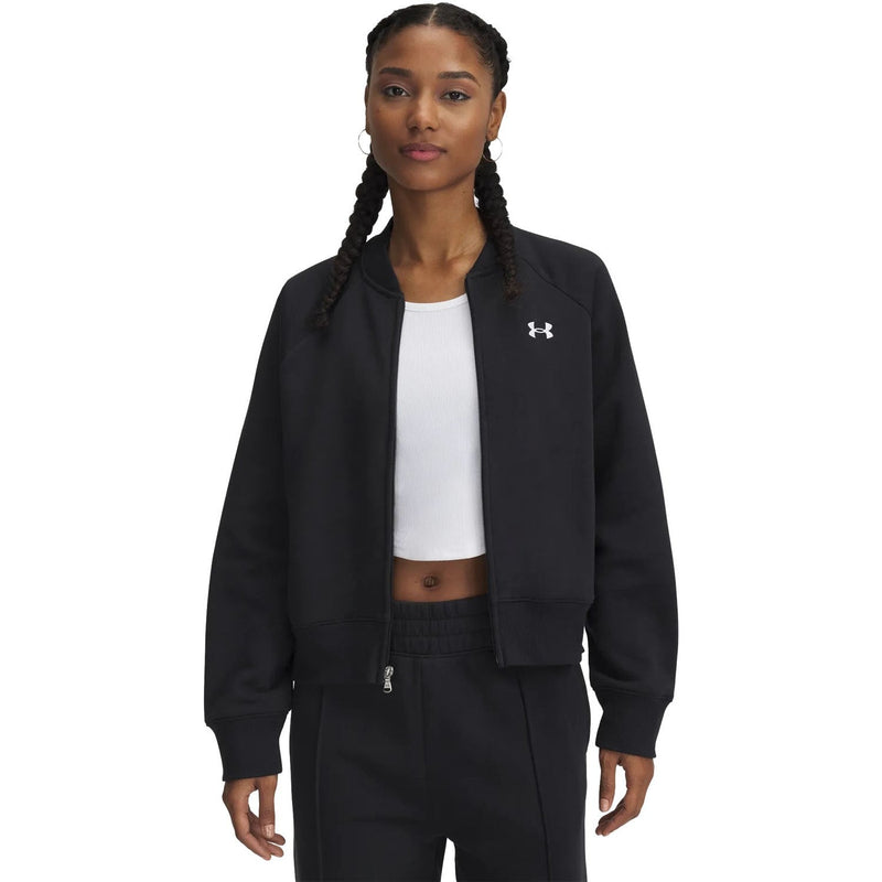 Under Armour - Womens Rival Fleece Bomber — Black (001)
