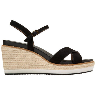 Cole Haan - Womens Cloudfeel Silvee Espadrille Wedges 75Mm Sandals — Black Sde