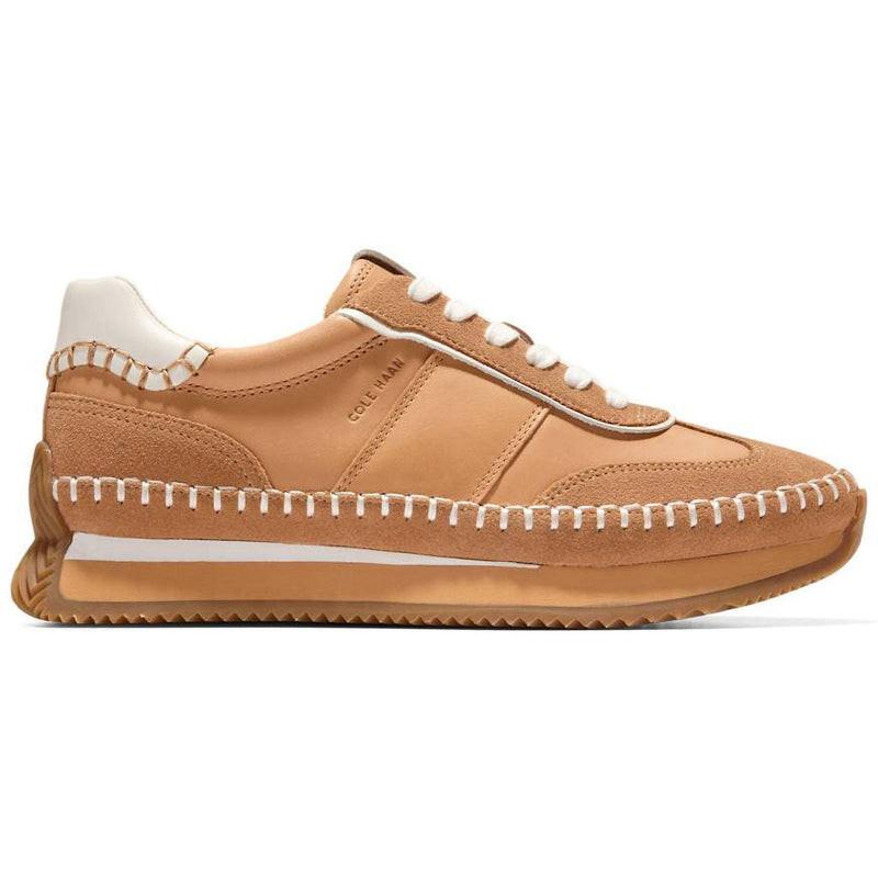 Cole Haan - Womens Grandpro Premier Runners Shoes — Biscuit/Suede/Ivory