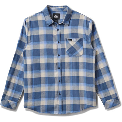 Quiksilver - Mens Penmar Check Flannel Long Sleeve Woven Shirt