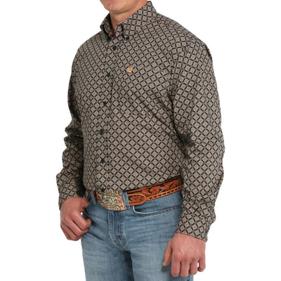 Cinch - Mens Print Long Sleeve Shirt