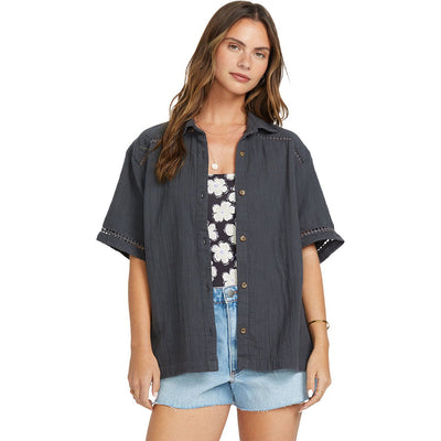 Billabong - Womens Summers End Short Sleeve Wvn Top