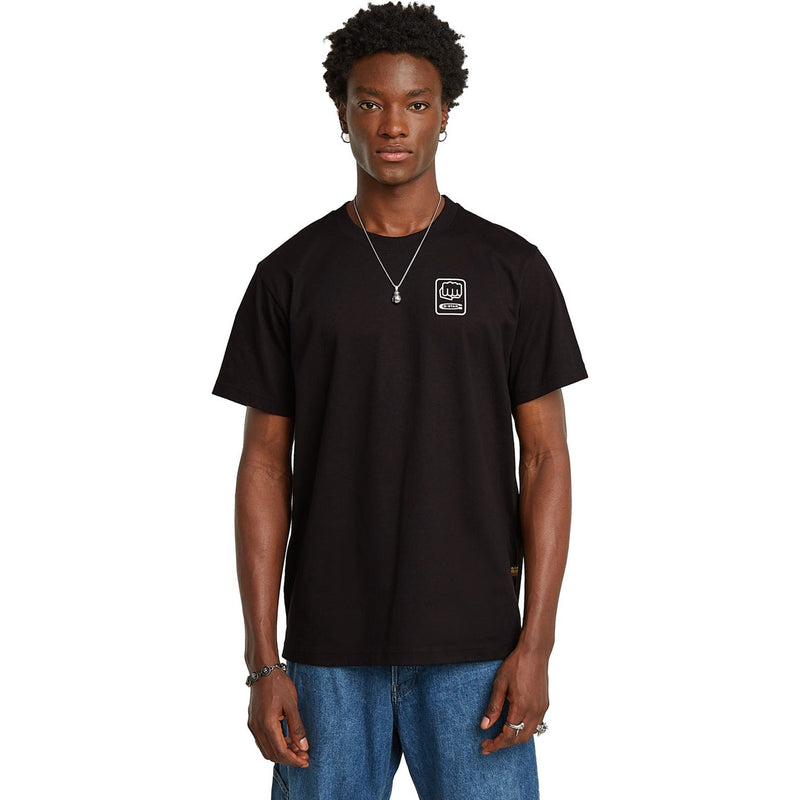 G-Star Raw - Mens Back Graphic Loose T-Shirt — Dk Black