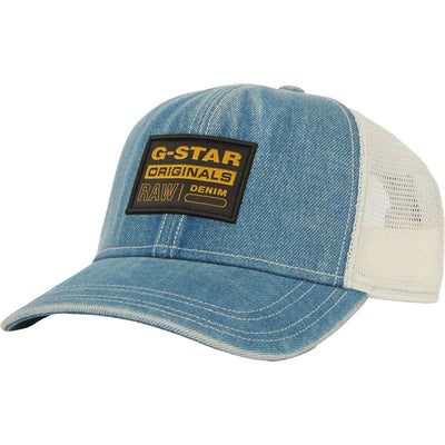 G-Star Raw - Mens Denim Embroidered Baseball Trucker Cap