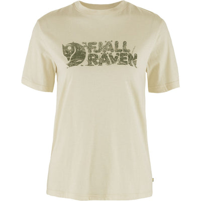 Fjallraven - Womens Lush Logo T-Shirt — Chalk White
