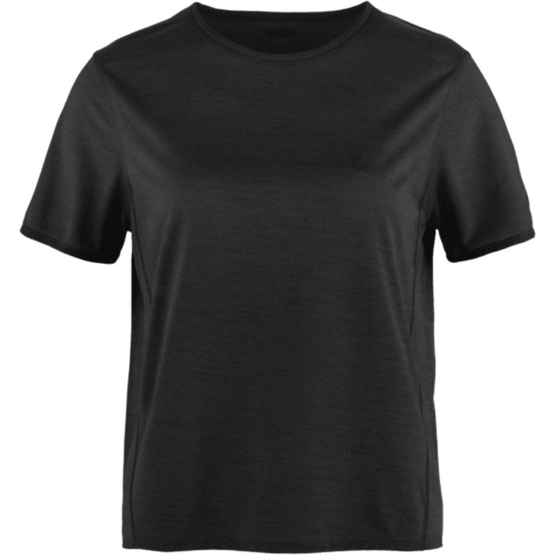Fjallraven - Womens Abisko Lite Short Sleeve T-Shirt — Black