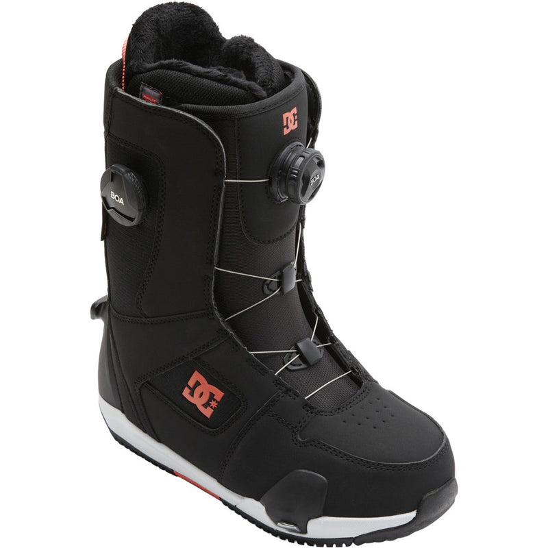 DC Shoes - Womens Phase Boa Pro Step On Boots — Black/Hot Coral