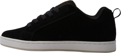 DC Court Graffik Lowtop Womens Shoes — Black/Gold Ii