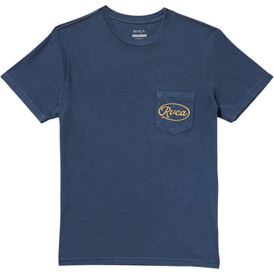 Rvca - Mens Contact Scripts Pocket T-Shirt