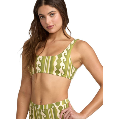 Rvca - Womens Beach Wave Lace Back Bralette