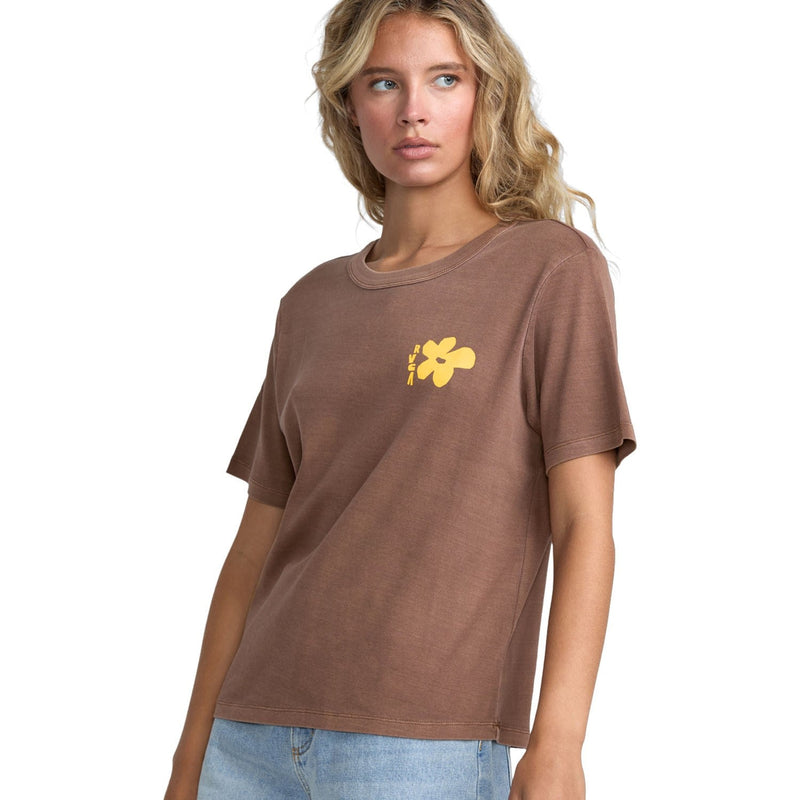 Rvca - Womens Daily T-Shirt — Coffee Bean