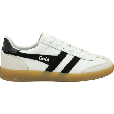 Gola - Womens Viper Leather Sneakers — White/Black/Gum