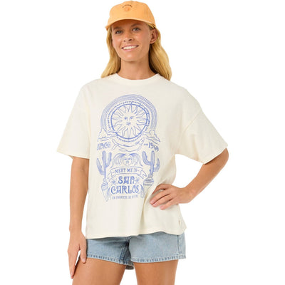 Rip Curl - Womens San Carlos Heritage T-Shirt — Bone