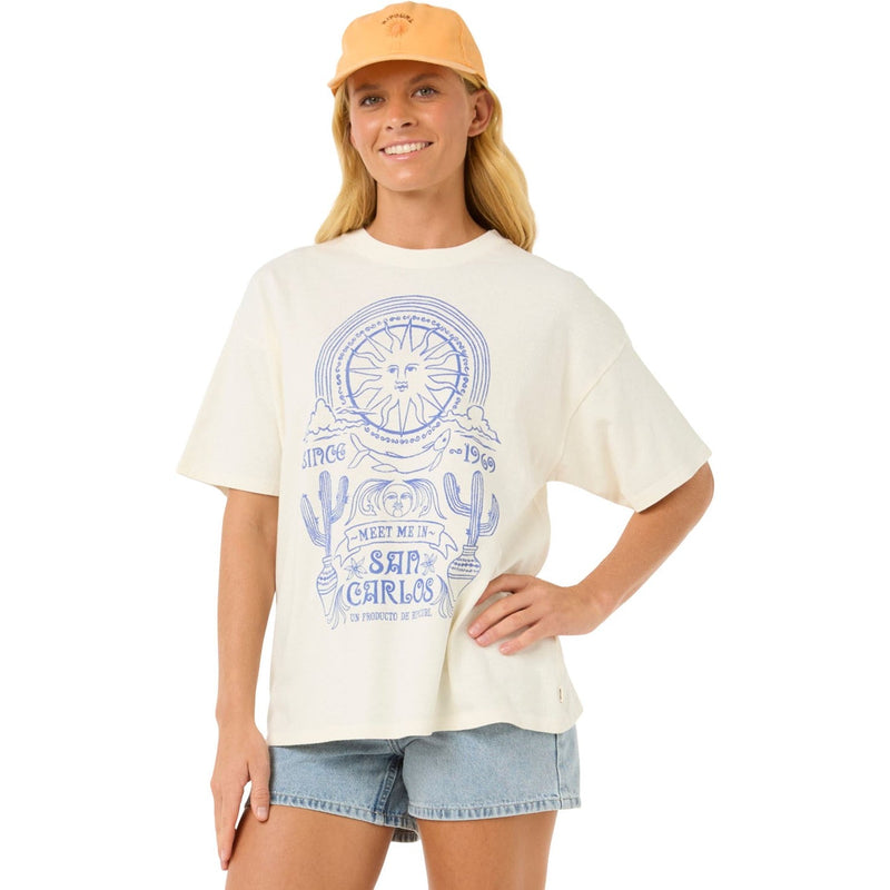 Rip Curl - Womens San Carlos Heritage T-Shirt — Bone