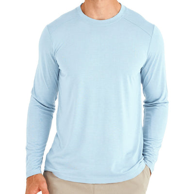 Free Fly - Mens Bamboo Lightweight Long Sleeve T-Shirt — Blue Bird