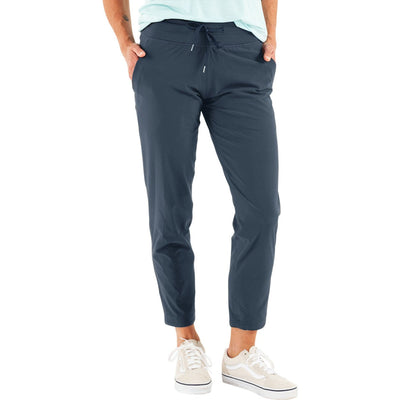 Free Fly - Womens Breeze Cropped Pant — Blue Dusk Ii