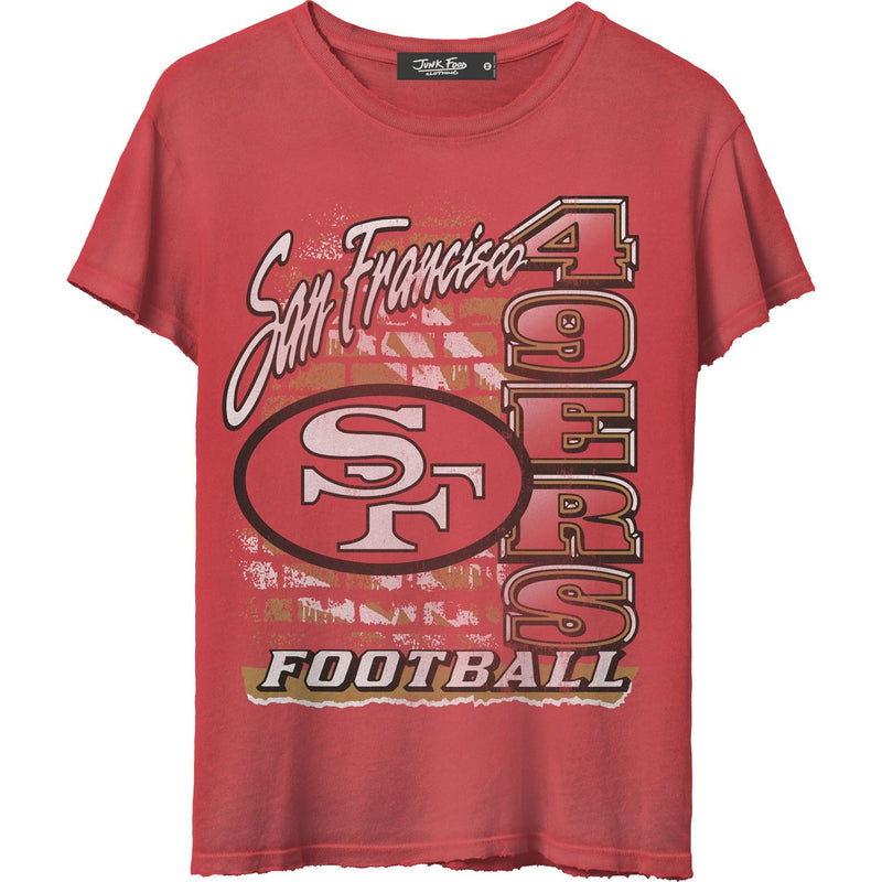 Junk Food - Womens 49Ers Brick Vintage T-Shirt