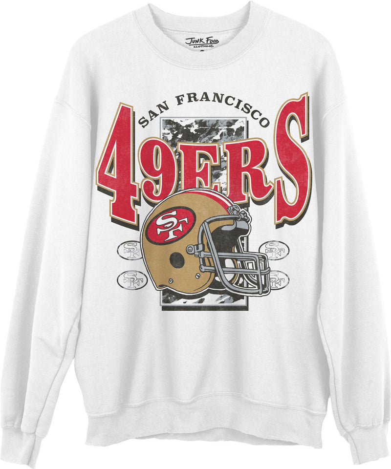 Junk Food - Unisex 49Ers Conversion Crew Neck Fleece Sweatshirt