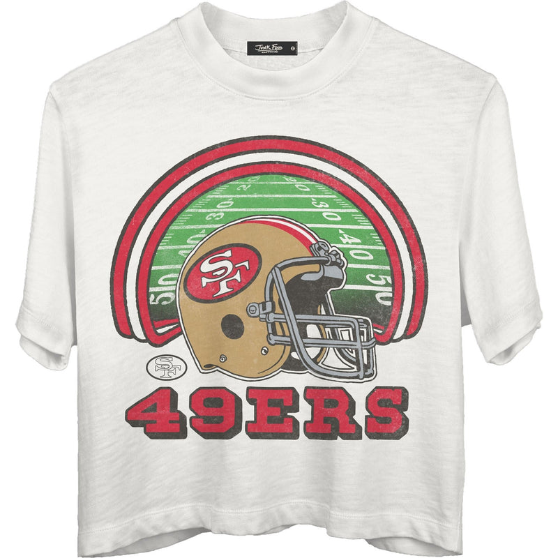 Junk Food - Womens 49Ers Game Time Mn Crop T-Shirt