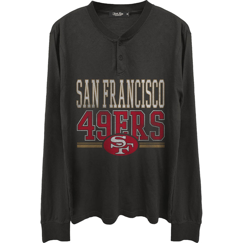 Junk Food - Mens 49Ers Long Sleeve Henley