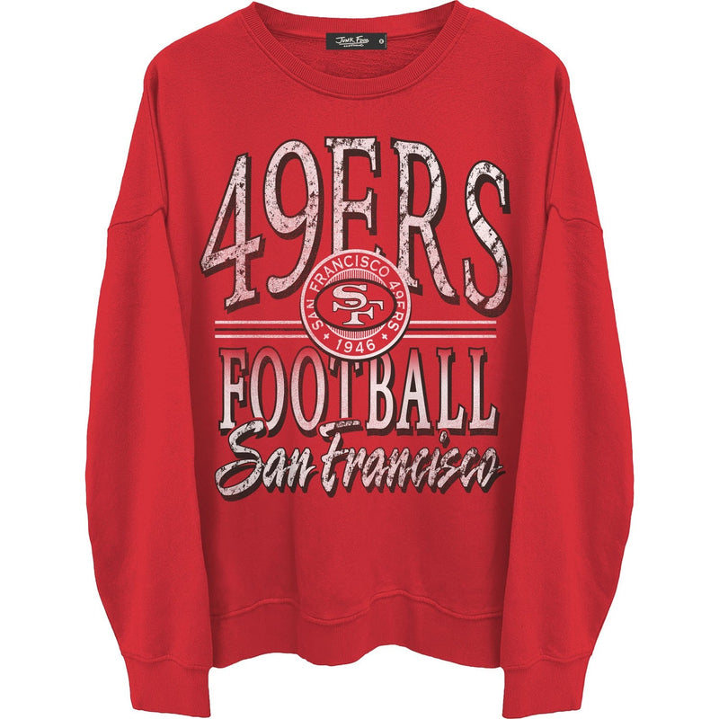 Junk Food - Mens 49Ers Lateral Crew Neck Fleece Sweatshirt