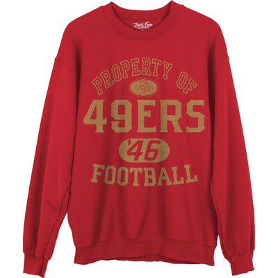 Junk Food - Unisex 49Ers Property Crew Neck Fleece Sweatshirt