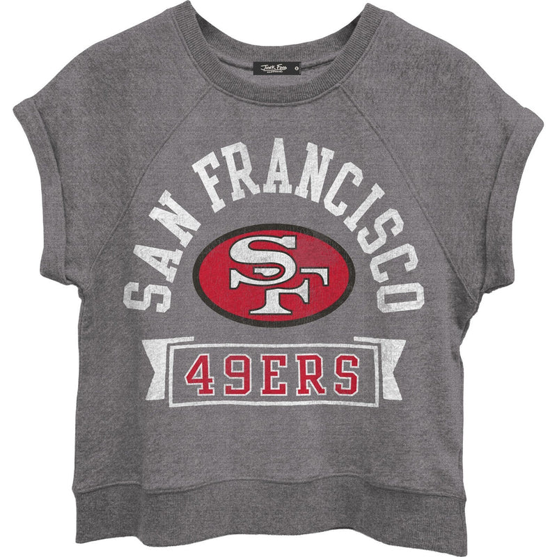 Junk Food - Womens 49Ers Raglan Fleece Tank Sweater