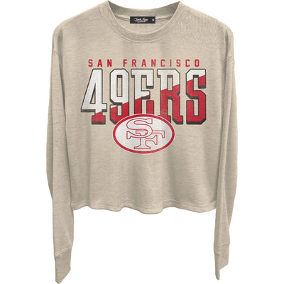 Junk Food - Womens 49Ers Slant Crop Thermal