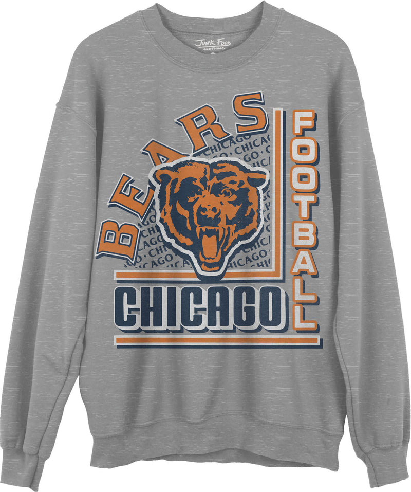 Junk Food - Unisex Bears Backfield Crew Neck Fleece Sweatshirt