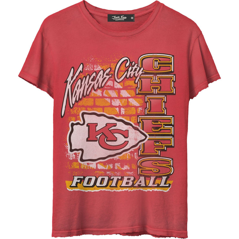 Junk Food - Womens Chiefs Brick Vintage T-Shirt