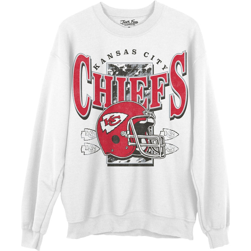 Junk Food - Unisex Chiefs Conversion Crew Neck Fleece Sweatshirt